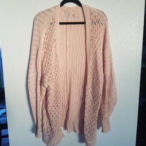 Kimchi Blue - Pink Oversized Knit Cardigan